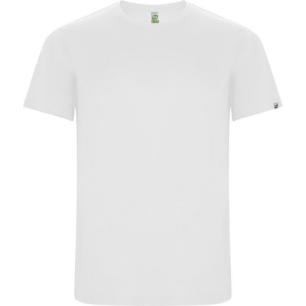 Roly Mens Imola Kortärmad Sport T-Shirt XL Vit White XL