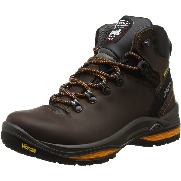 Grisport Unisex Adult Saracen Waxy Leather Walking Boots 4 UK B Brown 4 UK