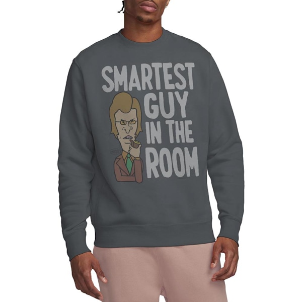 Beavis & Butthead Unisex Vuxen Smartaste Killen I Rummet Tröja Charcoal M