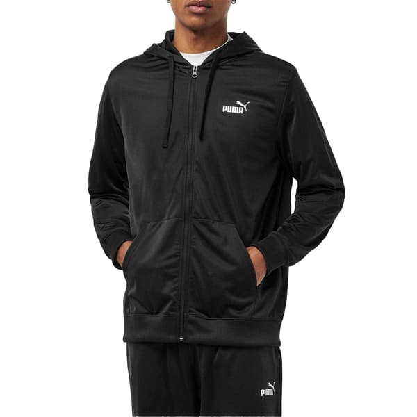 Puma Herr Hooded Långärmad Träningsoverall Set M Svart Black M