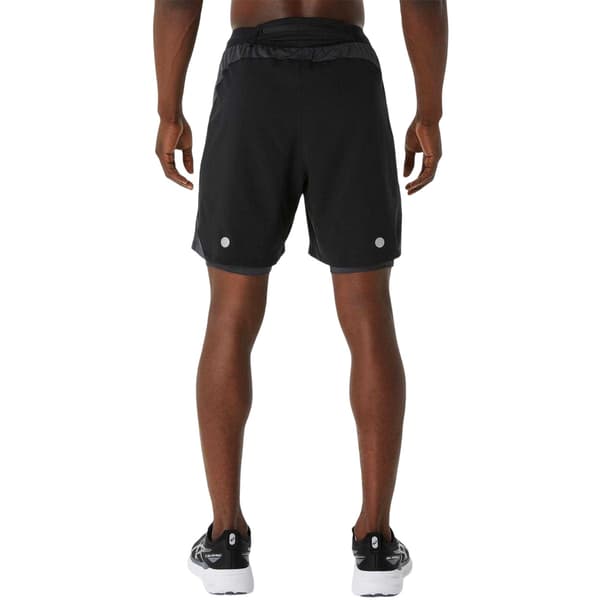 Asics Herr 2 i 1 Löparshorts L Svart/Grå Black/Grey L