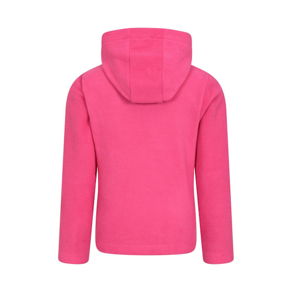 Mountain Warehouse Camber II Fleece Hoodie för Barn 5-6 År Dark Pink 5-6 Years