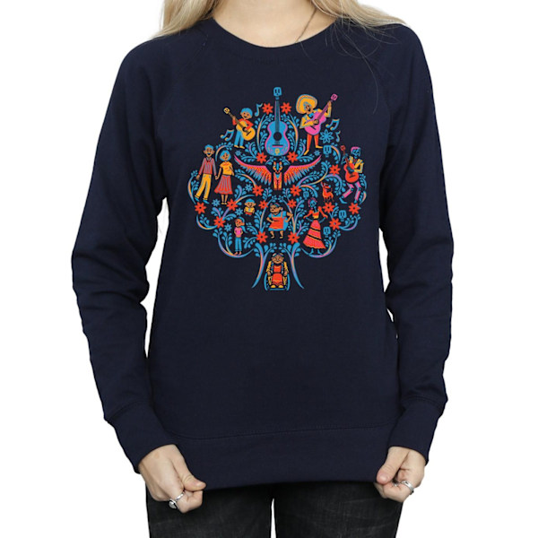 Disney Dam/Kvinnor Coco Träd Mönster Sweatshirt M Marinblå Navy Blue M