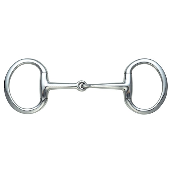 Shires Jointed Horse Eggbutt Snaffle Bit 5.25in Silver Silver 5.25in