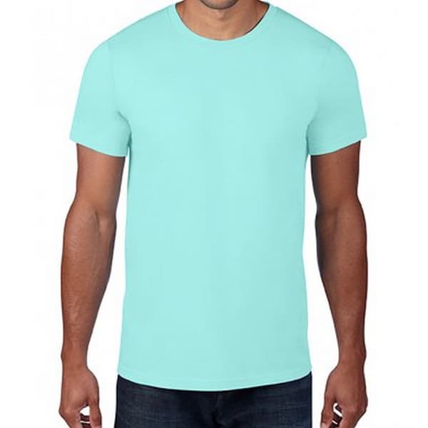 Gildan Herr T-Shirt Mode S Vintergröna Blå Periwinkle Blue S