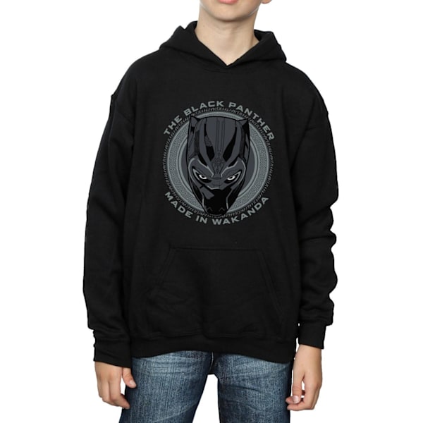 Marvel Boys Black Panther Made in Wakanda Hoodie 12-13 År Bl Black 12-13 Years