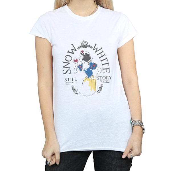 Disney Princess Dam/Damer Snövit Fairytale Bomull T-shirt White XXL