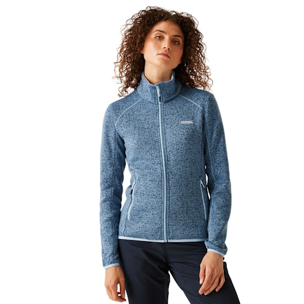Regatta Dam/Kvinna Newhill Marl Full Zip Fleece Jacka 18 UK Coronet Blue/Clear Sky 18 UK