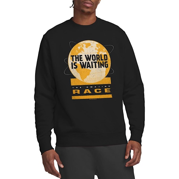 The Amazing Race Unisex Vuxen Waiting World Sweatshirt XXL Svart Black XXL