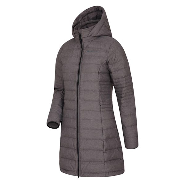 Mountain Warehouse Damjacka för Kvinnor/Damer Furnace Down Lång Längd Dark Grey 12 UK