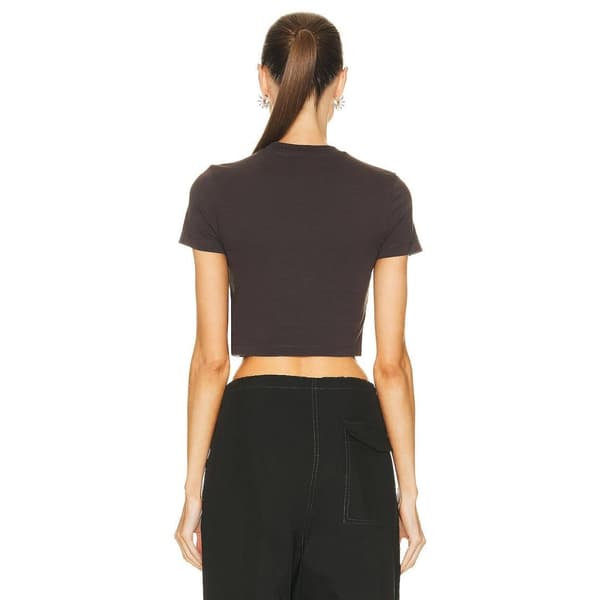 Off-White Dam Bling Bounce Crop T-shirt M Mörkgrå Dark Grey M
