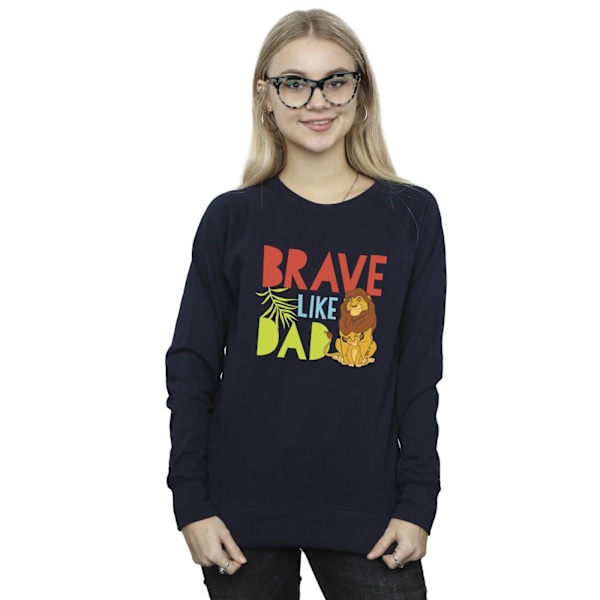 Disney Dam/Damer Lejonkungen Modig Som Pappa Sweatshirt S Navy Blue S