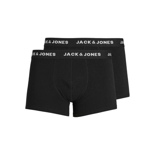 Jack And Jones Pojkar Jon Jersey Boxerkalsonger (2-pack) 8 år Black 8 Years