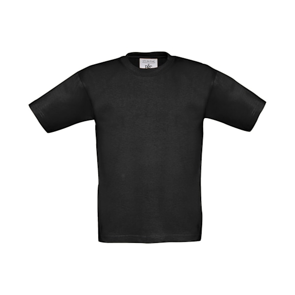 B&C Barn/Barn Exact 190 T-shirt 9-11 år Svart Black 9-11 Years