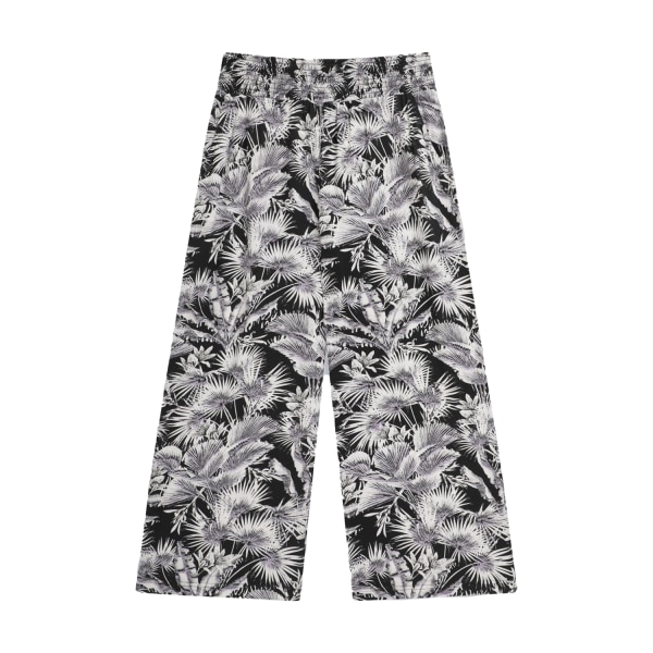 Animal Womens/Ladies Tassia Leaf Print Recycled Cropped Trouser Monochrome 14 UK