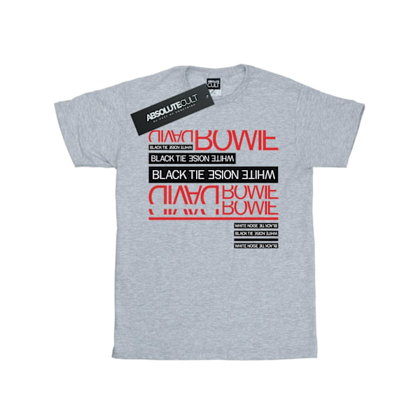David Bowie Herr Svart Slips Vit Brus T-shirt 3XL Sports Grå Sports Grey 3XL
