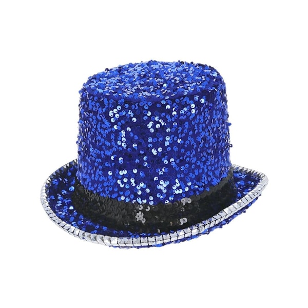 Fever Deluxe Paljett Hatt i Filt One Size Blå Blue One Size