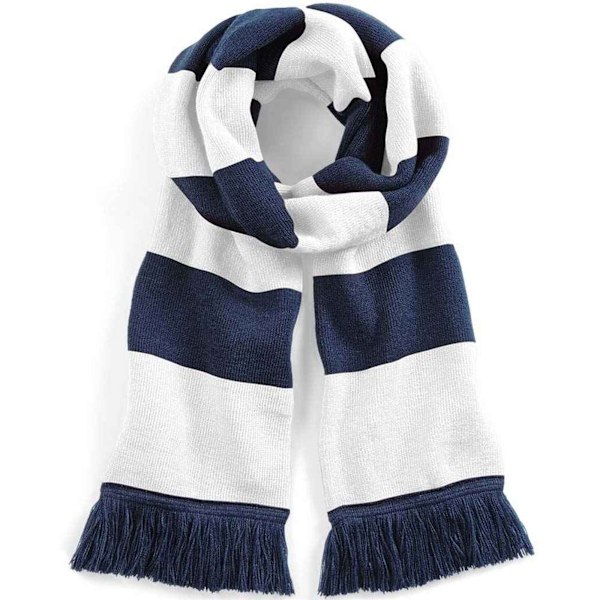 Beechfield Unisex Vuxen Stadium Scarf En Storlek Fransk Marinblå/Vit French Navy/White One Size