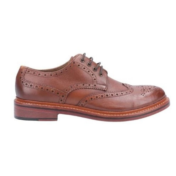 Cotswold Quenington Goodyear Welt snörskor i läder för män, 10 Brown 10 UK