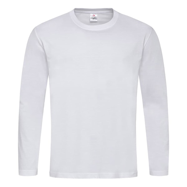 Stedman Herr Classic Long Sleeved Tee XL Vit White XL