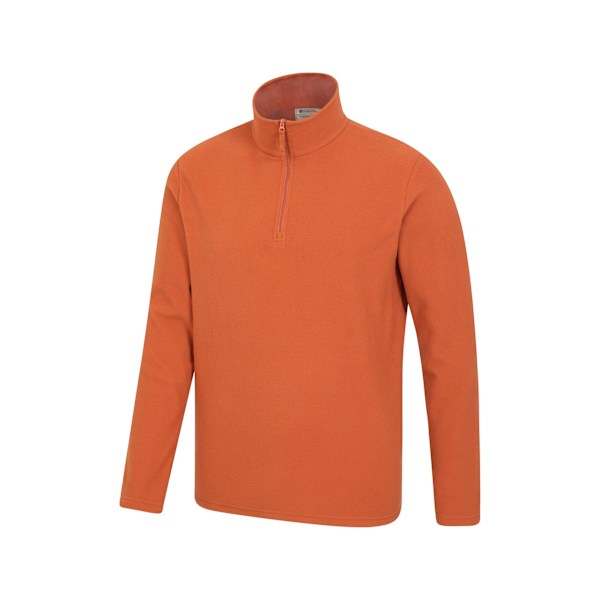 Mountain Warehouse Camber II Fleece Tröja med Halv Dragkedja Herr XS Bränd Burnt Orange XS