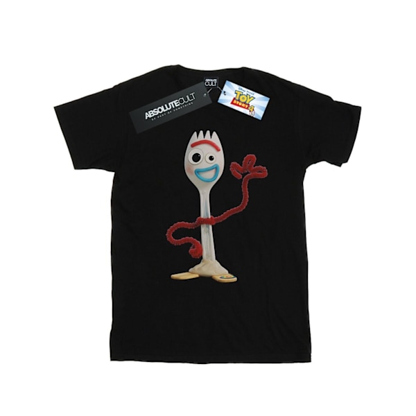 Disney Dam/Kvinnor Toy Story 4 Forky Bomull Boyfriend T-shirt Black 3XL