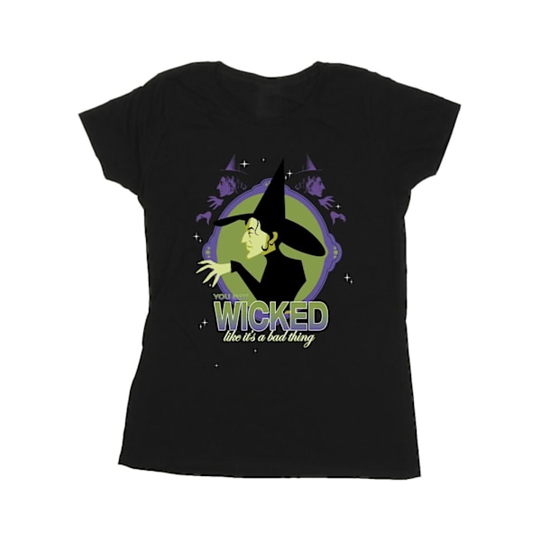 Trollkarlen från Oz Dam/Dam Wicked Witch Bomulls T-shirt XXL Svart Black XXL