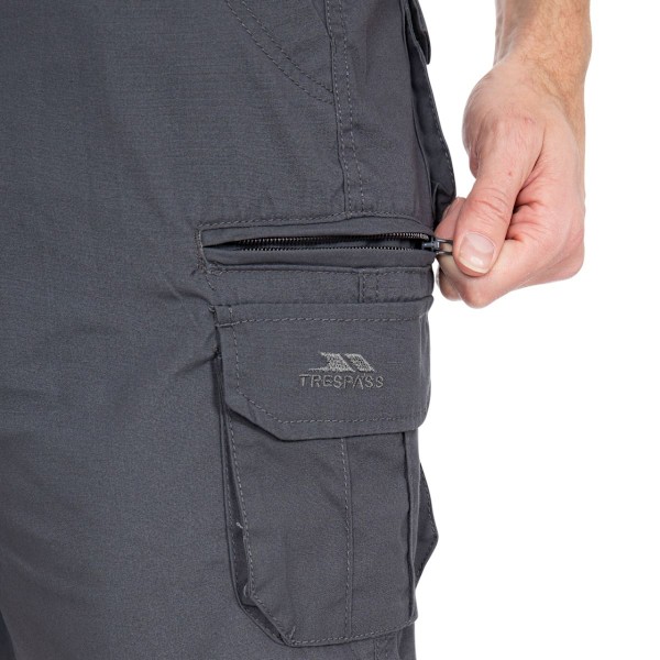 Trespass Mens Gally Vattenavvisande Vandrings Cargo Shorts M Graph Graphite M