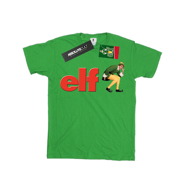 Elf Girls Crouching Logo Bomull T-shirt 9-11 år Irländsk Grön Irish Green 9-11 Years