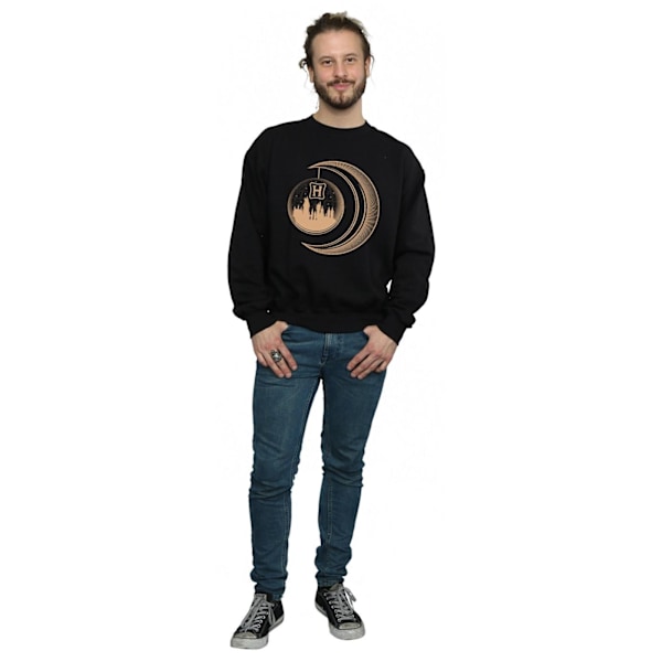 Harry Potter Herr Hogwarts Moon Sweatshirt S Svart Black S