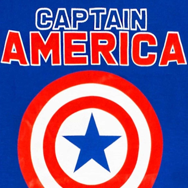 Captain America Pojk Sköld Lång Pyjamas Set 3-4 År Blå Blue 3-4 Years