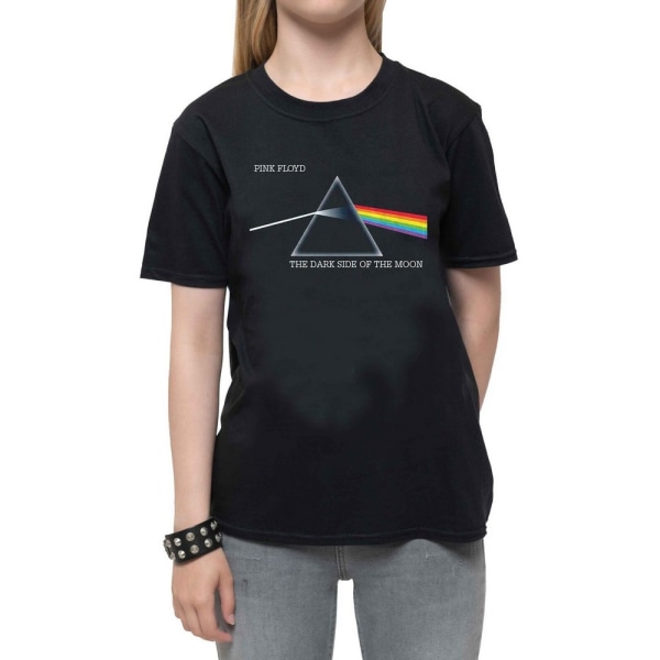 Pink Floyd Childrens/Kids Dark Side Of The Moon Courier Bomull Black 7-8 Years