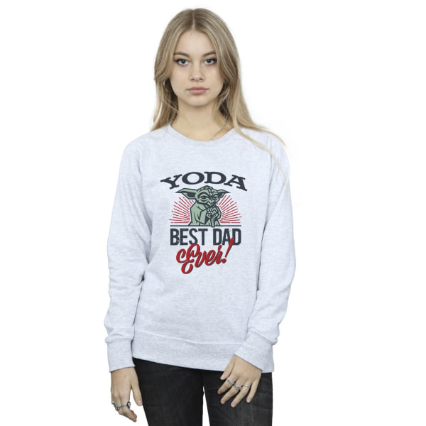 Star Wars Womens/Ladies Mandalorian Yoda Dad Sweatshirt XL Spor Sports Grey XL
