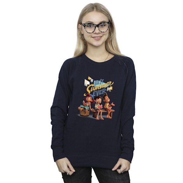 Disney Dam/Kvinnor Luca Bästa Sommaren Sweatshirt XXL Marinblå Navy Blue XXL