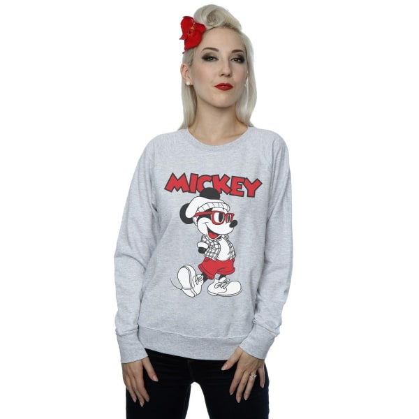Disney Mickey Mouse Hipster Sweatshirt för kvinnor/damer XL Heather Heather Grey XL