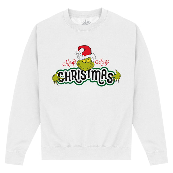 The Grinch Unisex Vuxen God Jul Sweatshirt L Vit White L