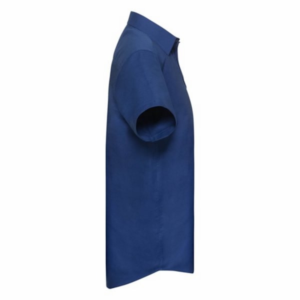 Russell Collection Herr Oxford Easy-Care Skräddarsydd Skjorta 19,5 tum Bright Royal Blue 19.5in