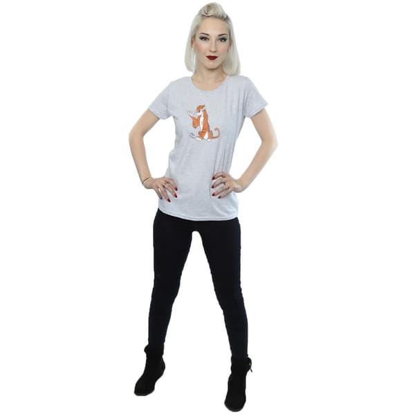Disney Dam/Dam Djungelboken Klassisk Shere Khan Bomull Heather Grey S