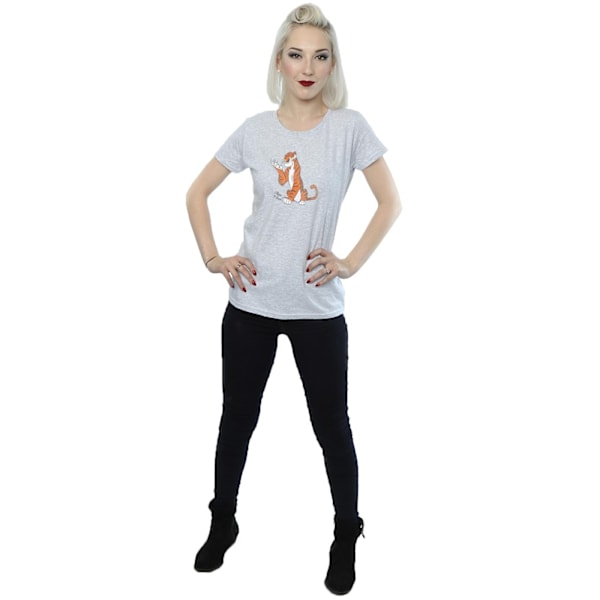 Disney Dam/Kvinnor Djungelboken Klassisk Shere Khan Bomull Heather Grey XS