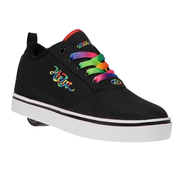 Heelys Barn/Kids Propel Canvas Trainers 2 UK Svart/Regnbåge Black/Rainbow 2 UK