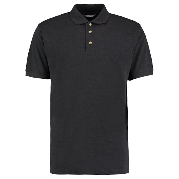 Kustom Kit Workwear Herr Kortärmad Poloskjorta 2XL Charcoal Charcoal 2XL