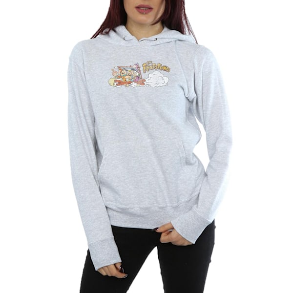 The Flintstones Dam/Dam Familjebil Distressed Hoodie XL H Heather Grey XL