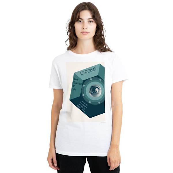 Star Trek Unisex Vuxen The Next Generation Säsong 6 Avsnitt 9 T White XXL