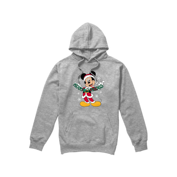 Disney Herr Merry Christmas Mickey Mouse Hoodie XXL Sport Heather Sport Heather XXL