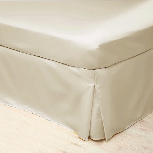Belledorm Easycare Percale Plattformskjol Smal Enkelsäng Elfenben Ivory Narrow Single