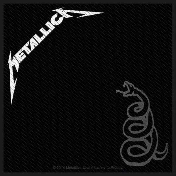 Metallica Black Album Patch 100mm x 100mm Svart Black 100mm x 100mm