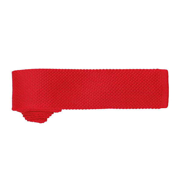 Premier Unisex Vuxen Smal Stickad Slips En Storlek Röd Red One Size