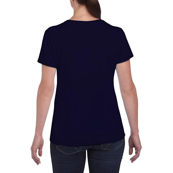 Gildan Dam/Kvinnors T-shirt med kort ärm i tung bomull, Missy Fit Navy S