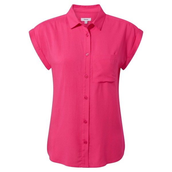 TOG24 Dam/dam Alston kortärmad skjorta 10 UK Hibiscus P Hibiscus Pink 10 UK