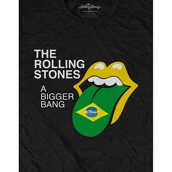 The Rolling Stones Unisex Adult Bigger Bang - Brazil ´80 Back P Black XL